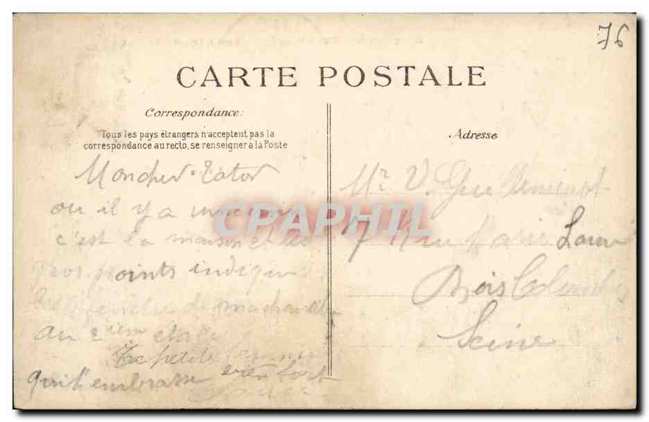 CPA Saint Valery en Caux Quai d Amont Le Port  — Rückseite