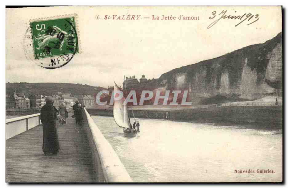 CPA Saint Valery La Jetee d amont