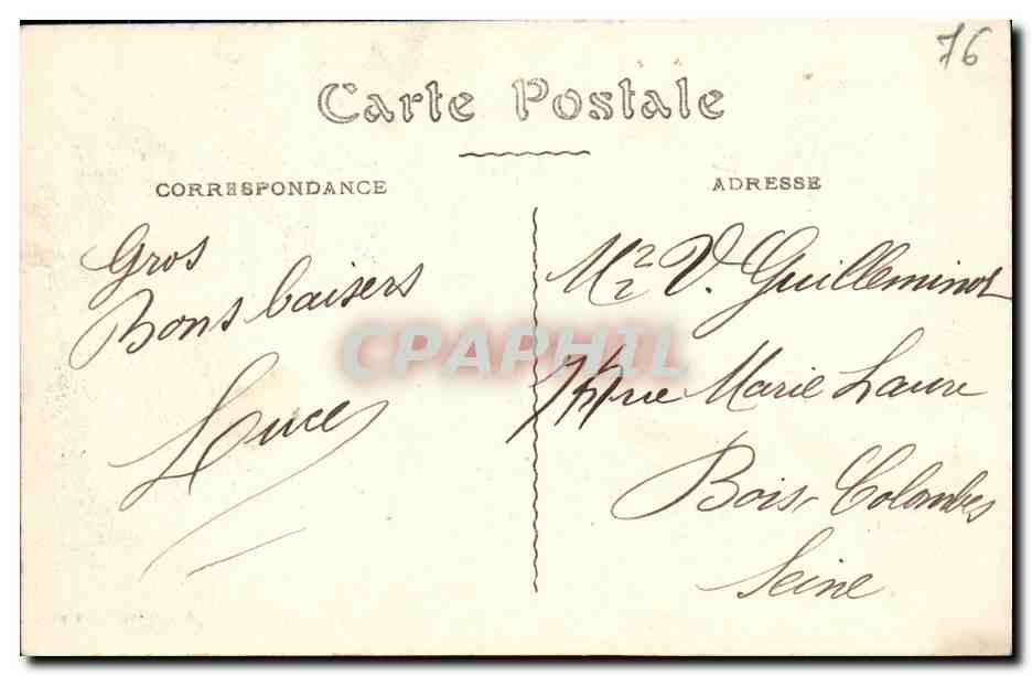 CPA St Valery La Jetee d amont — Rückseite