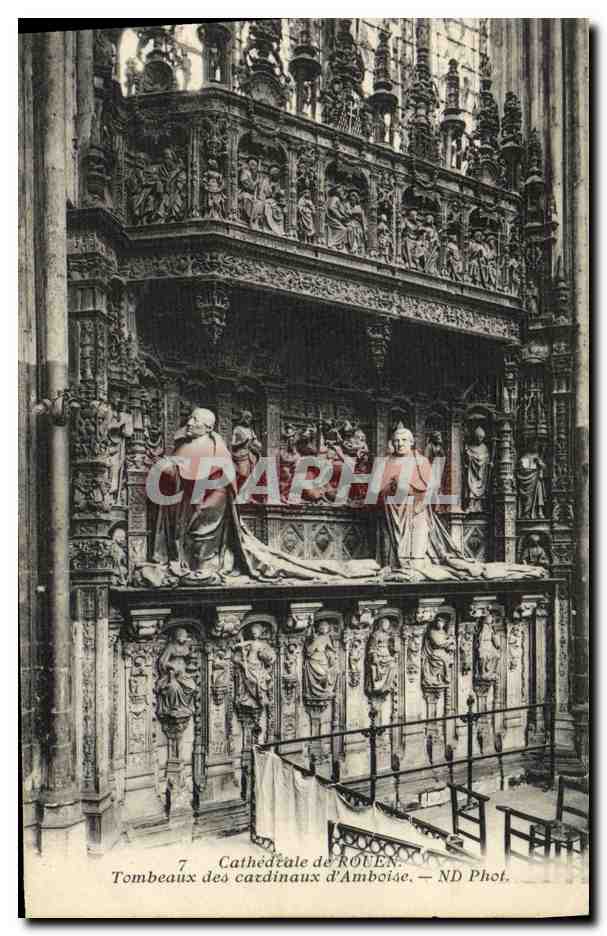 CPA Cathedrale de Rouen Tombeaux des cardinaux d Amboise
