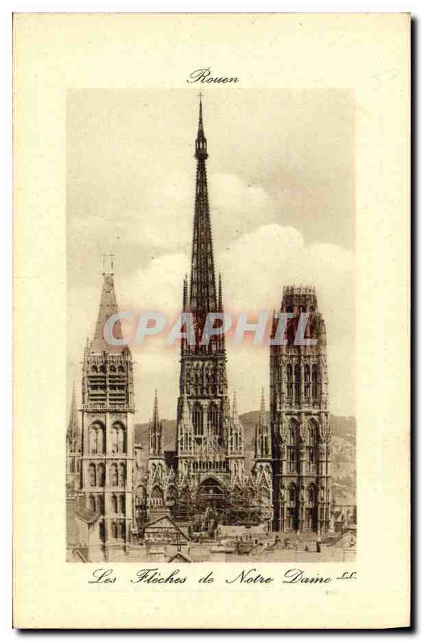 CPA Rouen Les Fleches de Notre Dame 