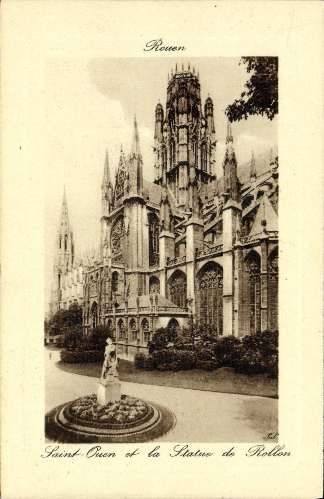CPA Rouen Saint Ouen et la Statue de Rollon