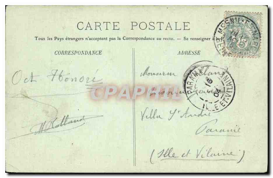 CPA Rouen Bon Secours Le Monument de Jeanne d Arc et la Seine  — Verso
