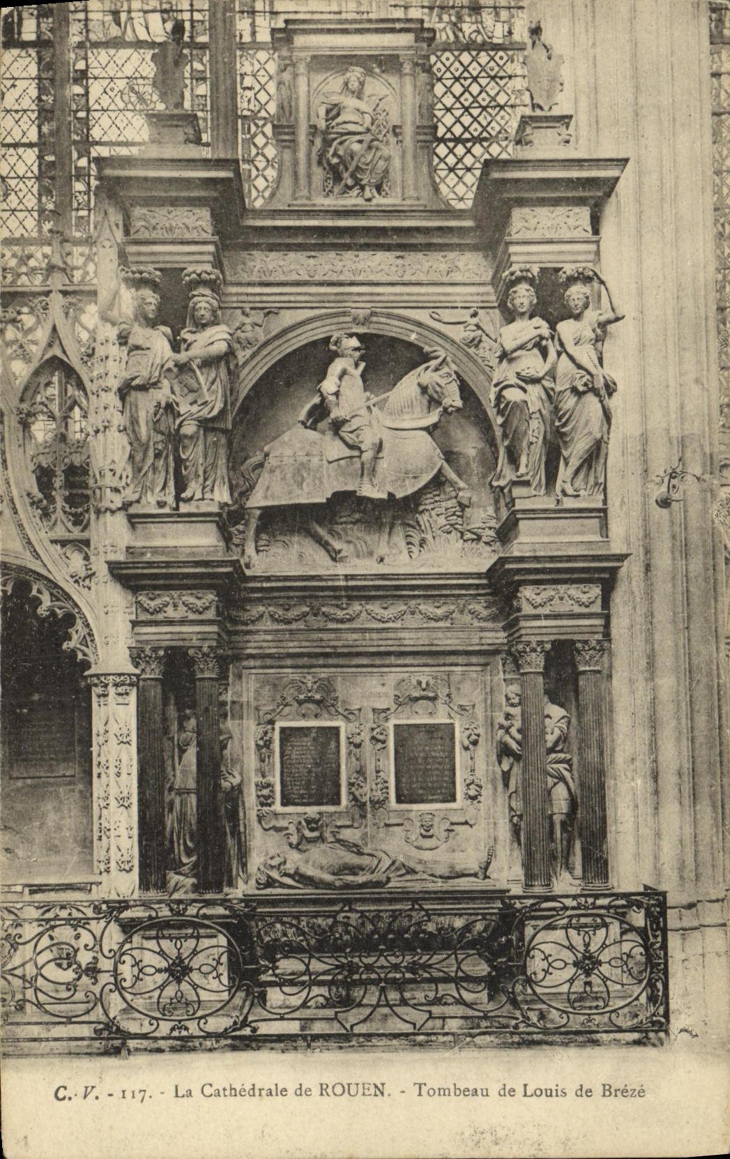 CPA La Cathedrale de Rouen Tombeau de Louis de Breze