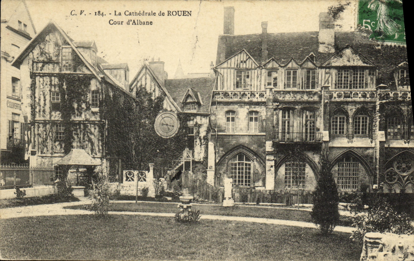 CPA La Cathedrale de Rouen Cour d Albane 