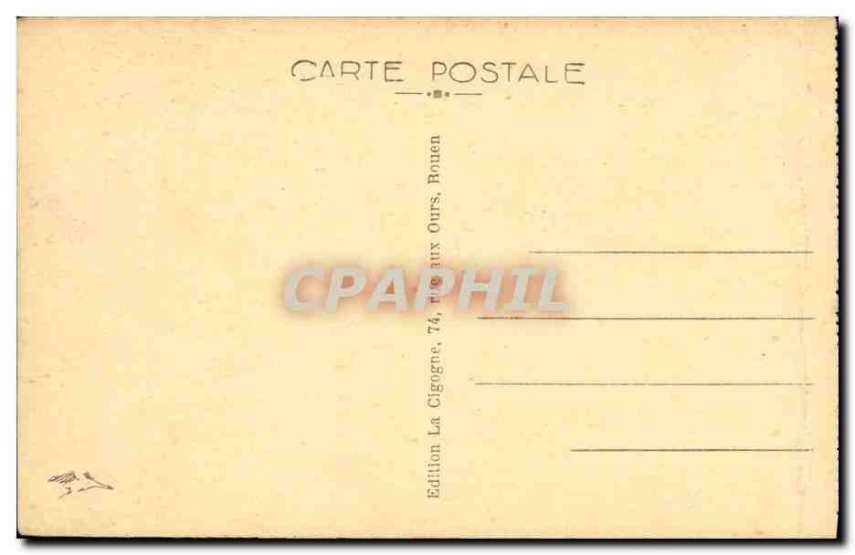 CPA Rouen La Cathedrale Tombeau des cardinaux d Amboise — Verso