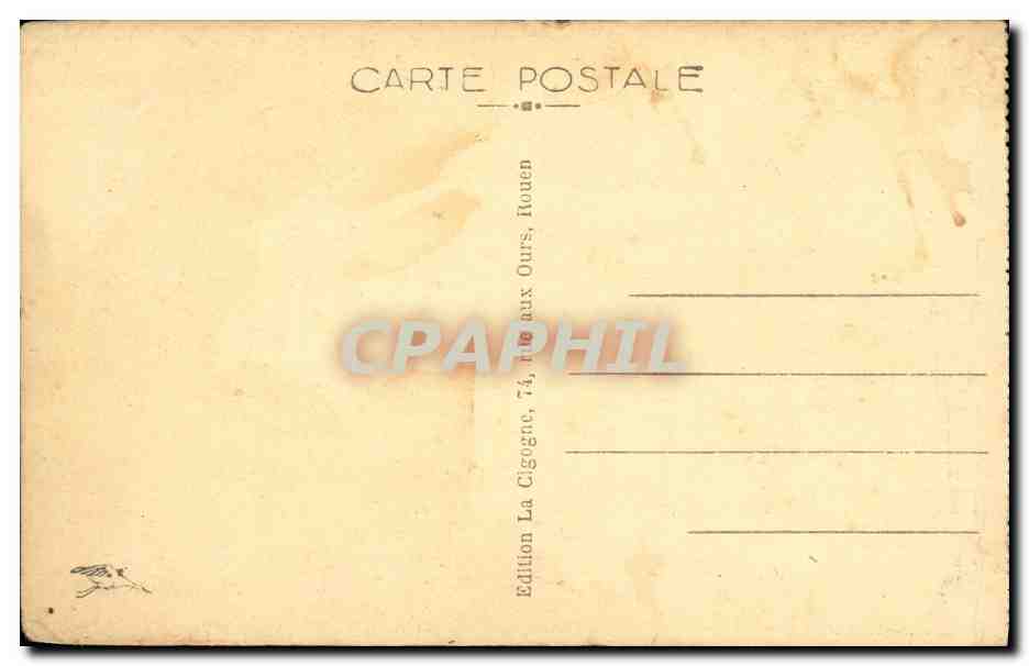 CPA Rouen Cathedrale d Ensemble  — Verso