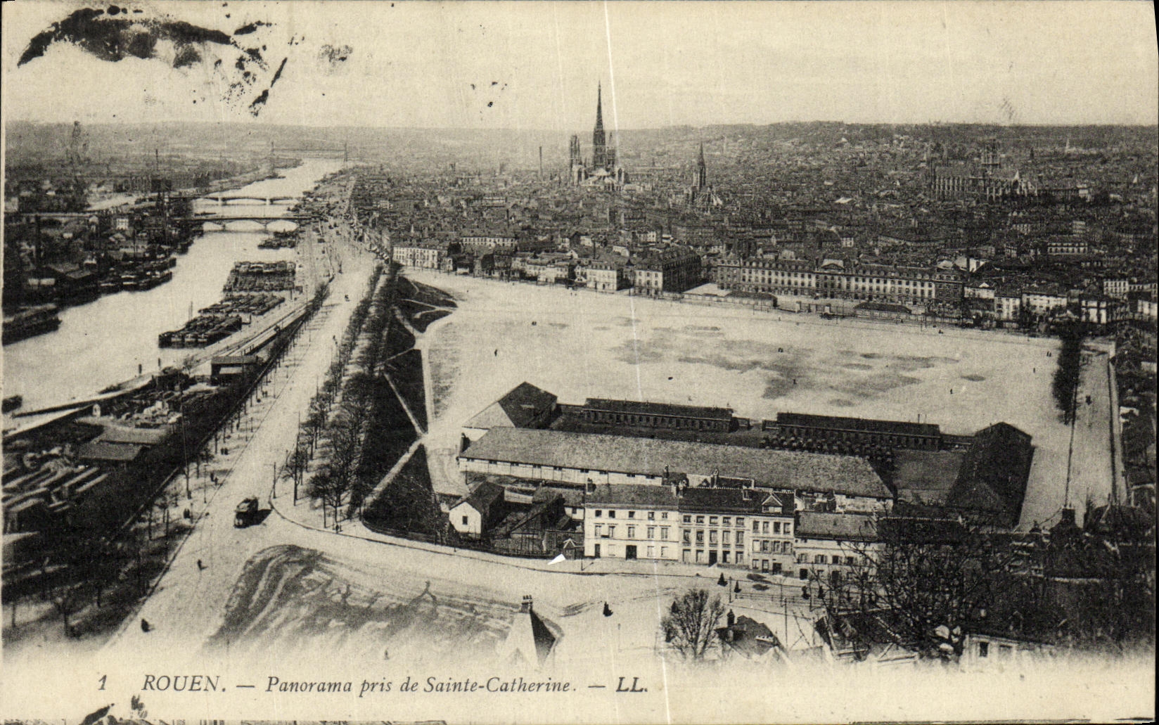 CPA Rouen Pnaorama pris de Sainte Catherine 