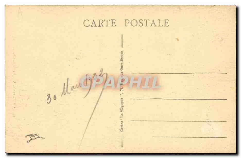 CPA Criel sur Mer Route de Chatereine  — Rückseite