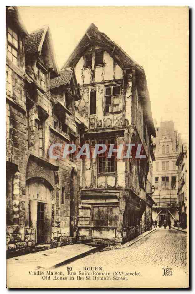 CPA Rouen Vieille maison Rue Saint Romain 