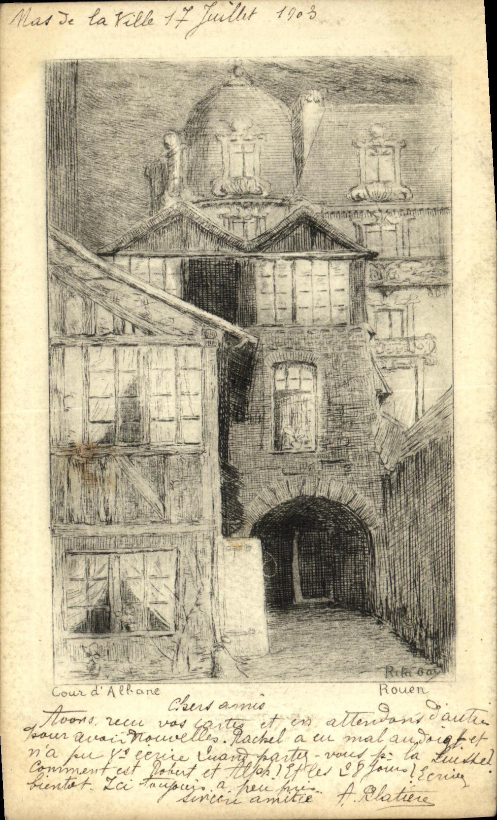 CPA Cour d Albane Rouen