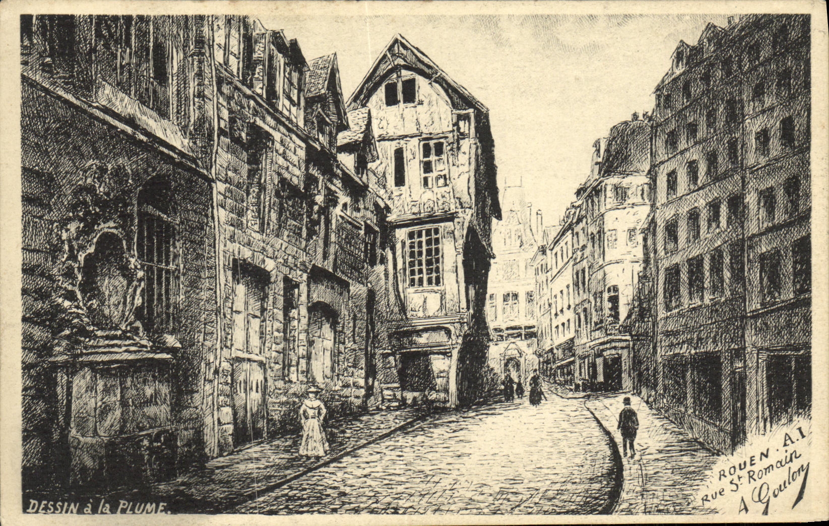 CPA Rouen Rue St Romain