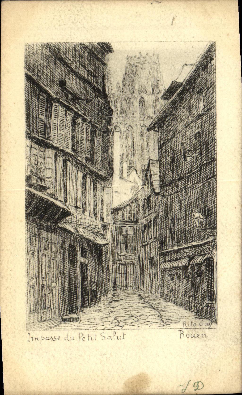 CPA Rouen Impasse du petit salut