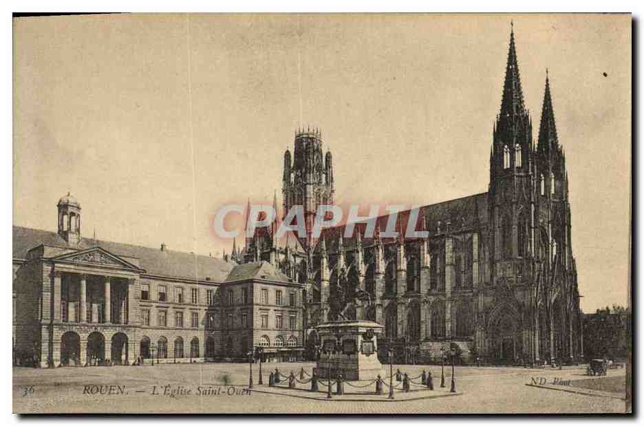 CPA Rouen L Eglise Saint Ouen 