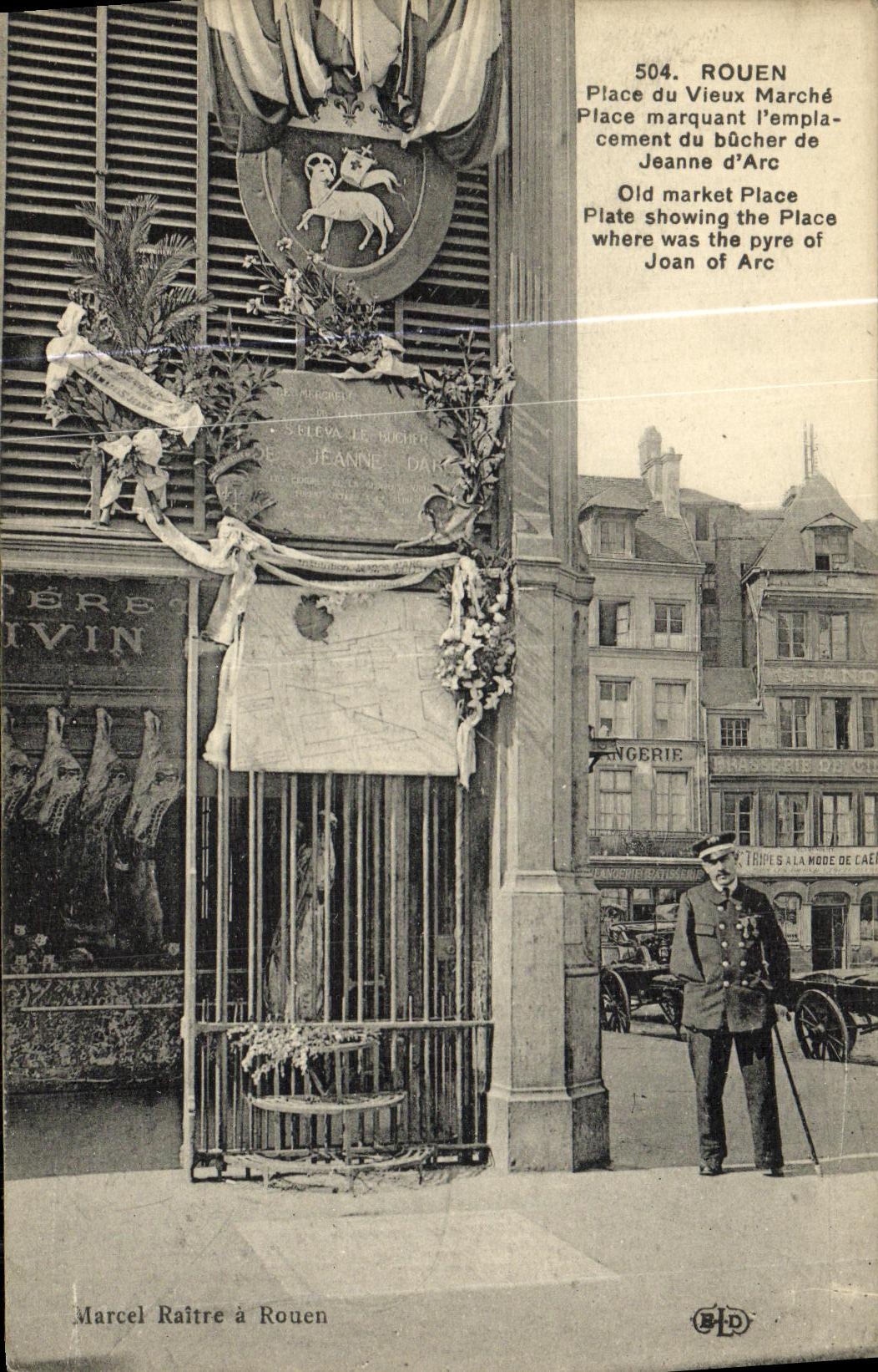 CPA Rouen Place du Vieux Marche 