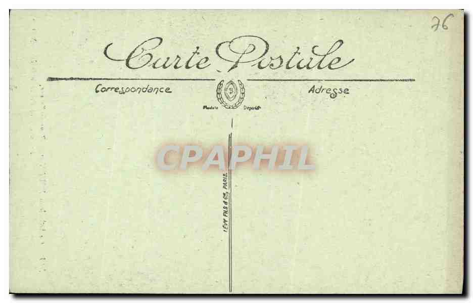 CPA Cathedrale de Rouen et la Tour de Beurre  — Verso