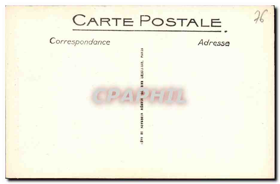 CPA Cathedrale de Rouen Tombeau du duc de Breze — Verso