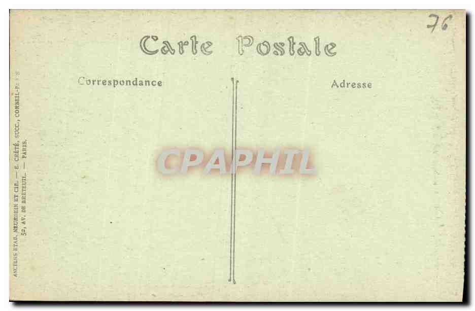 CPA Cathedrale de Rouen Interieur  — Verso