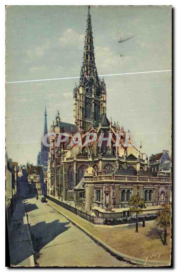 CPA Rouen Abside de l Eglise Saint Maclou
