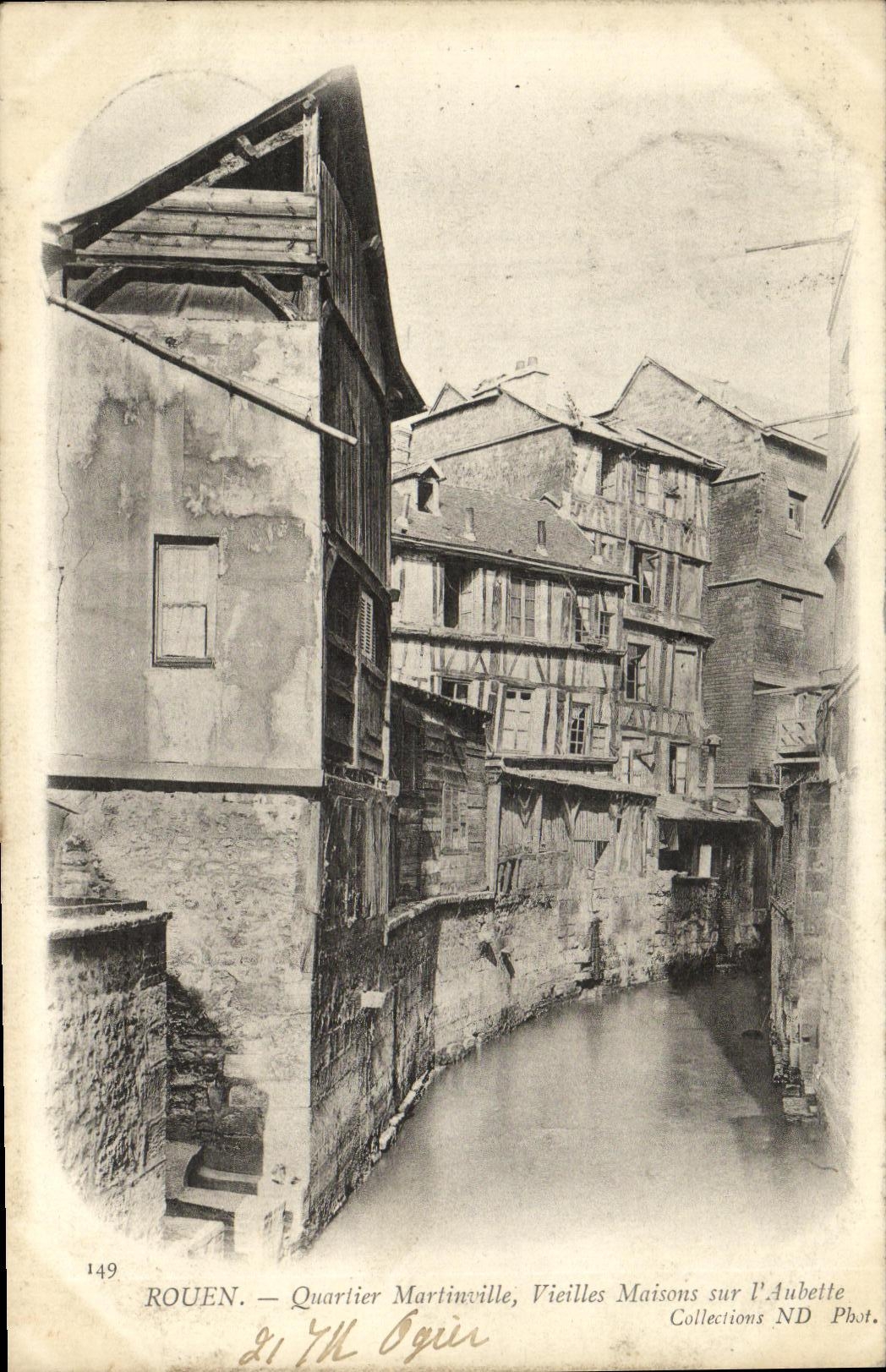 CPA Rouen Quartier Martinville Vieilles Maisons Sur L Aubette