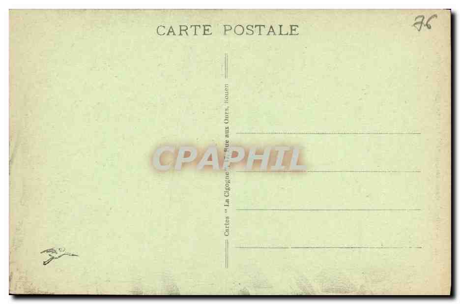 CPA Rouen Vieille maison du 15eme Rue St Romain — Verso