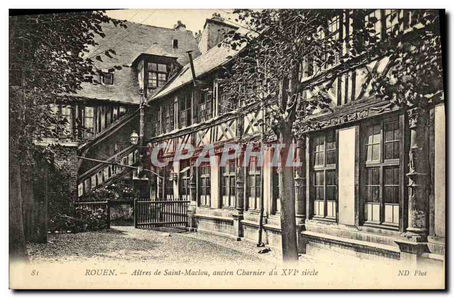 CPA Rouen Aitres De Saint Maclou Ancien Charnier du 16eme