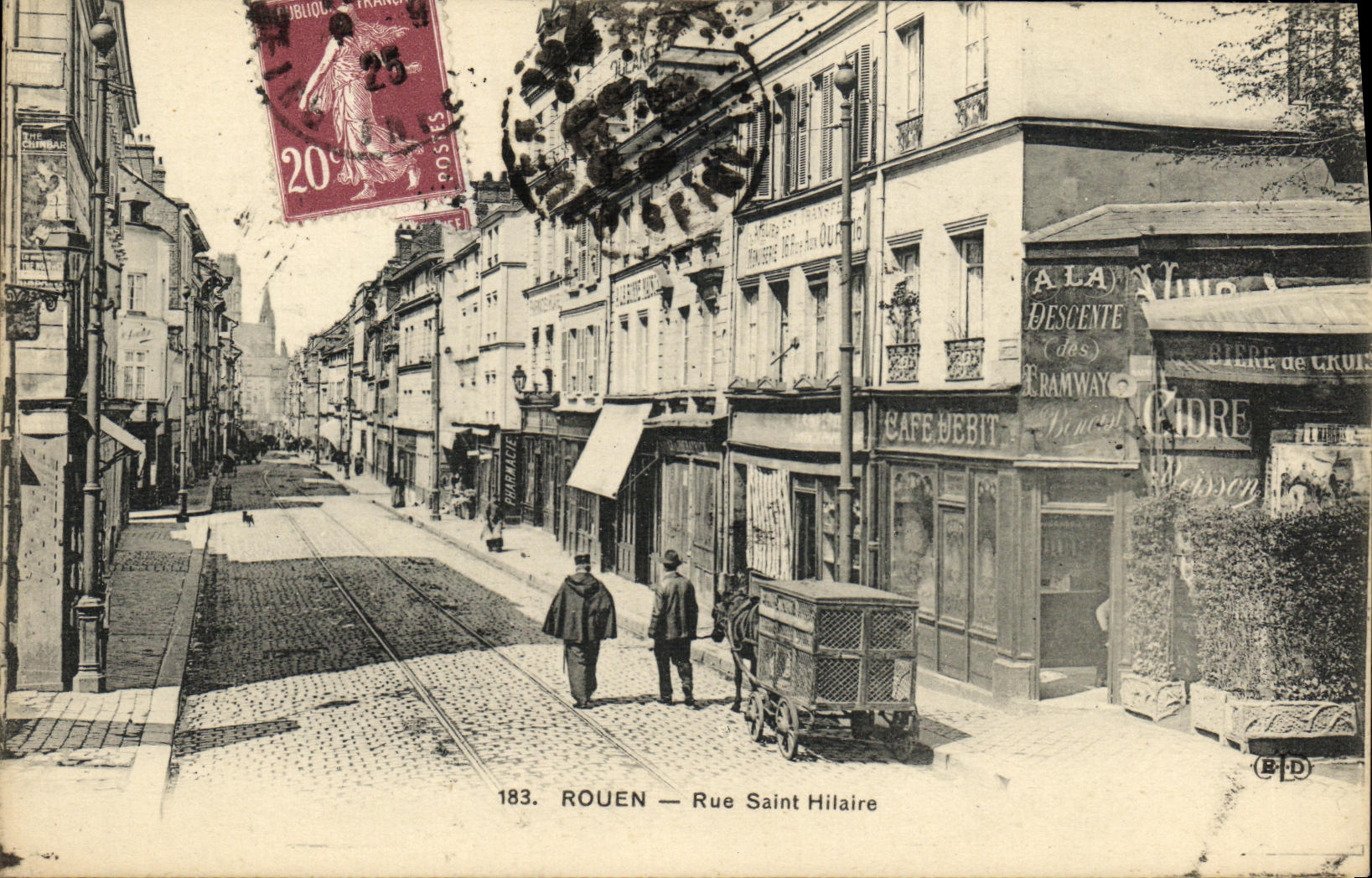 CPA Rouen Rue Saint Hilaire