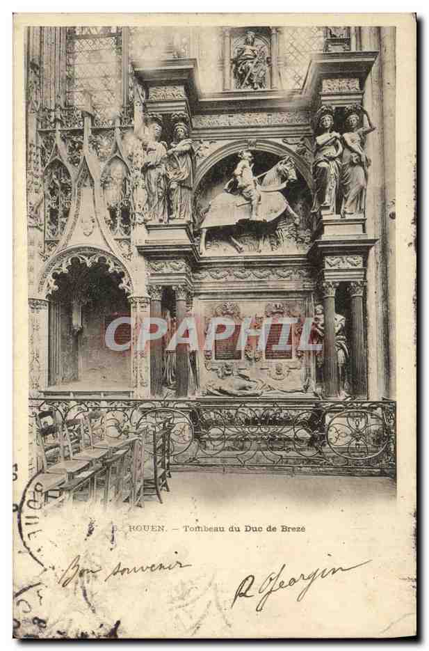CPA Rouen Tombeau du Duc de Breze