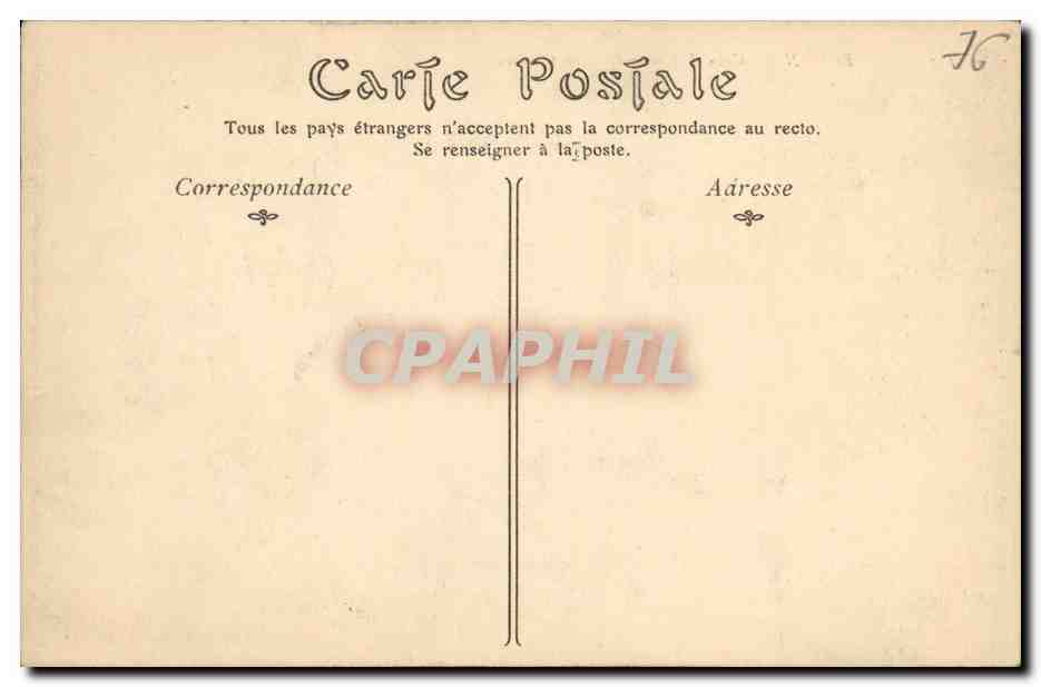 CPA Rouen Cour d Albane Ancien cloitre — Verso