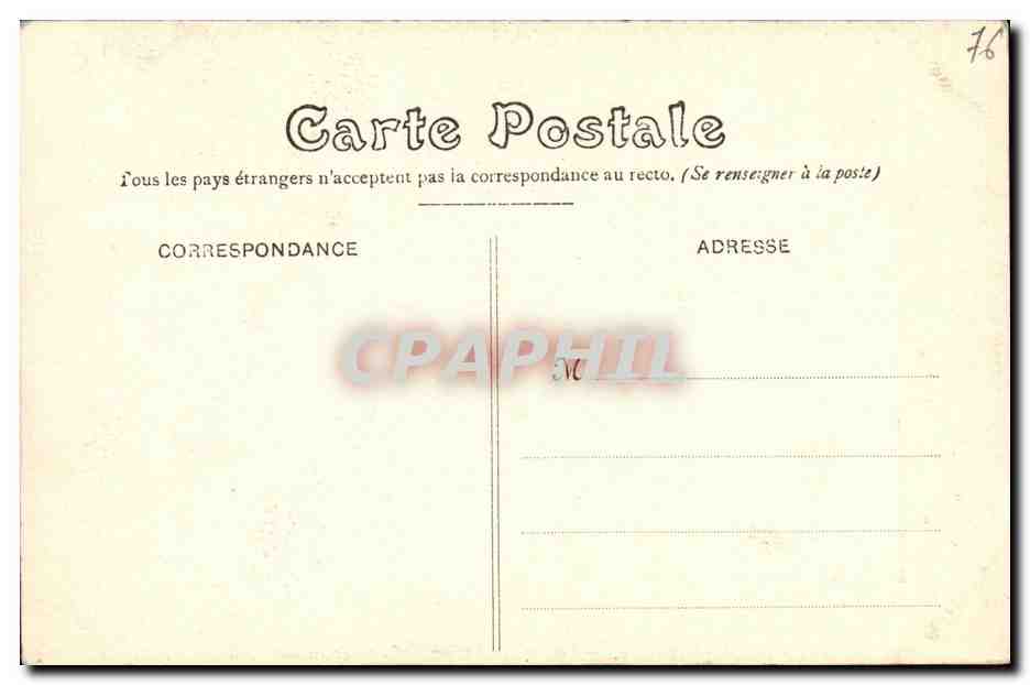 CPA Rouen Portique de la Cour des Libraires et la Rue St Romain — Verso