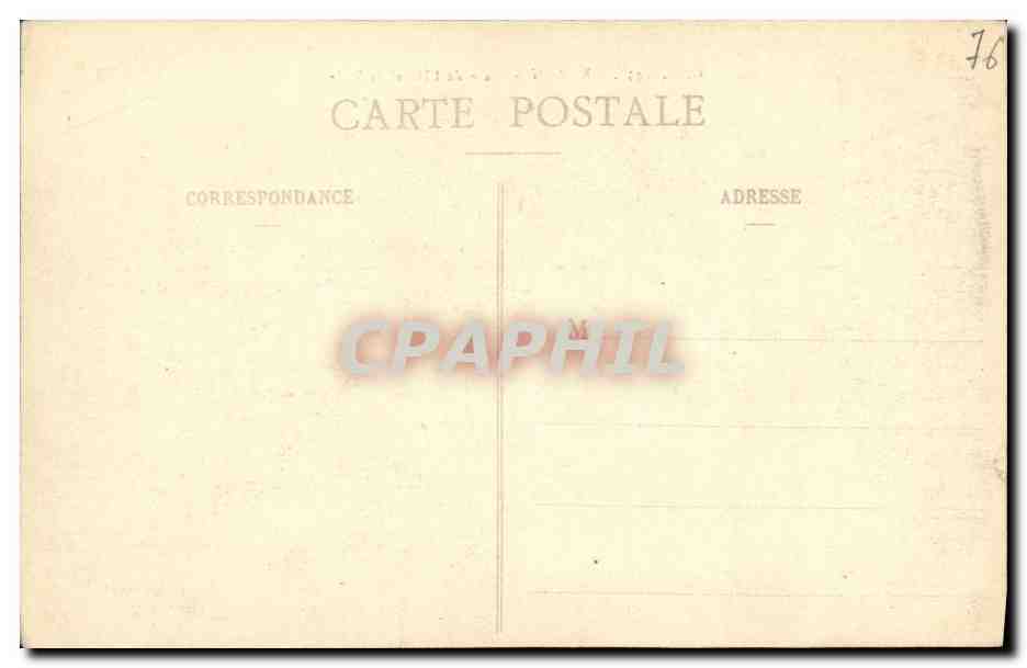 CPA Rouen Place de L Hotel de Ville — Verso