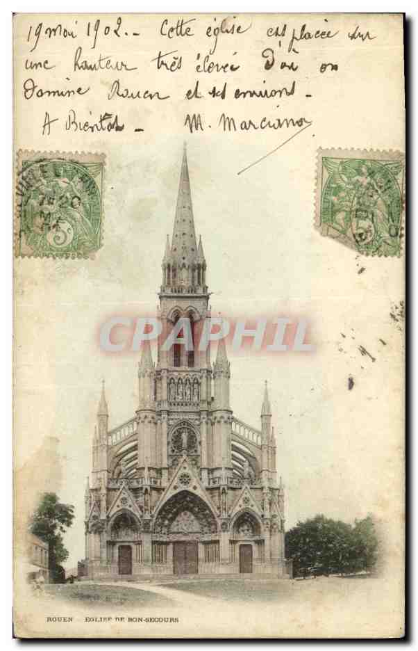 CPA Rouen Eglise de Bonsecours 