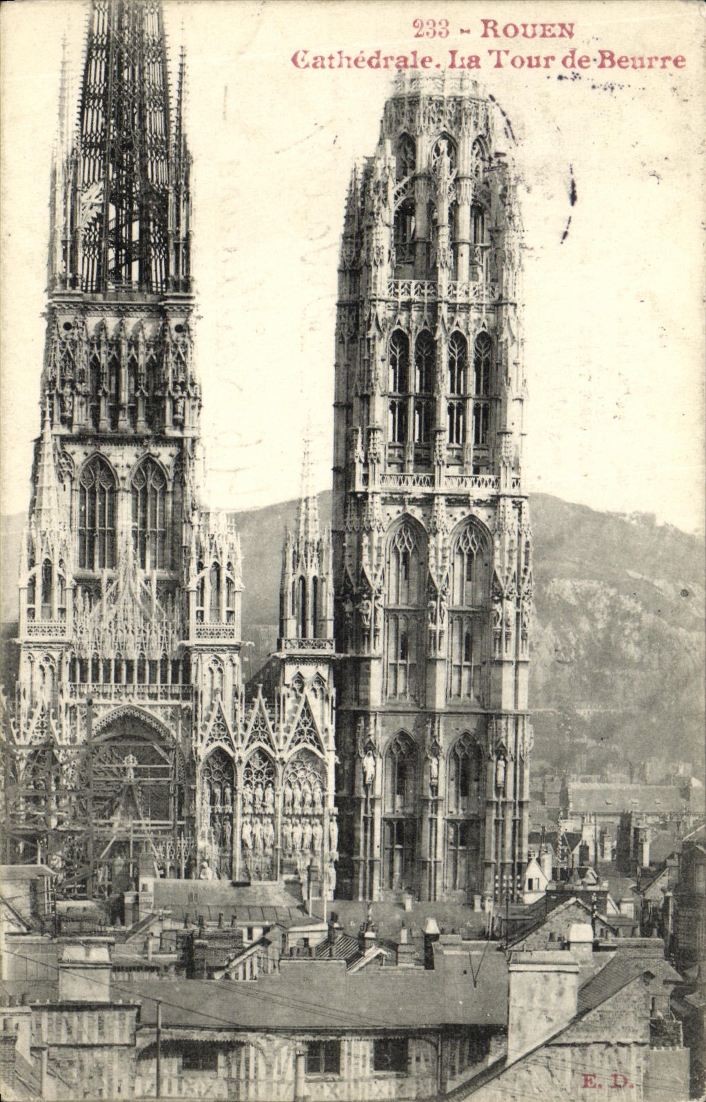 CPA Rouen Cathedrale La Tour De Beurre