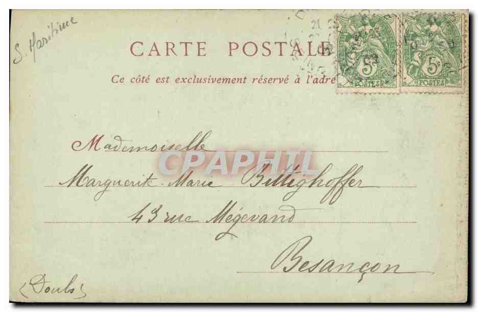 CPA Rouen L Eglise Saint Ouen — Verso