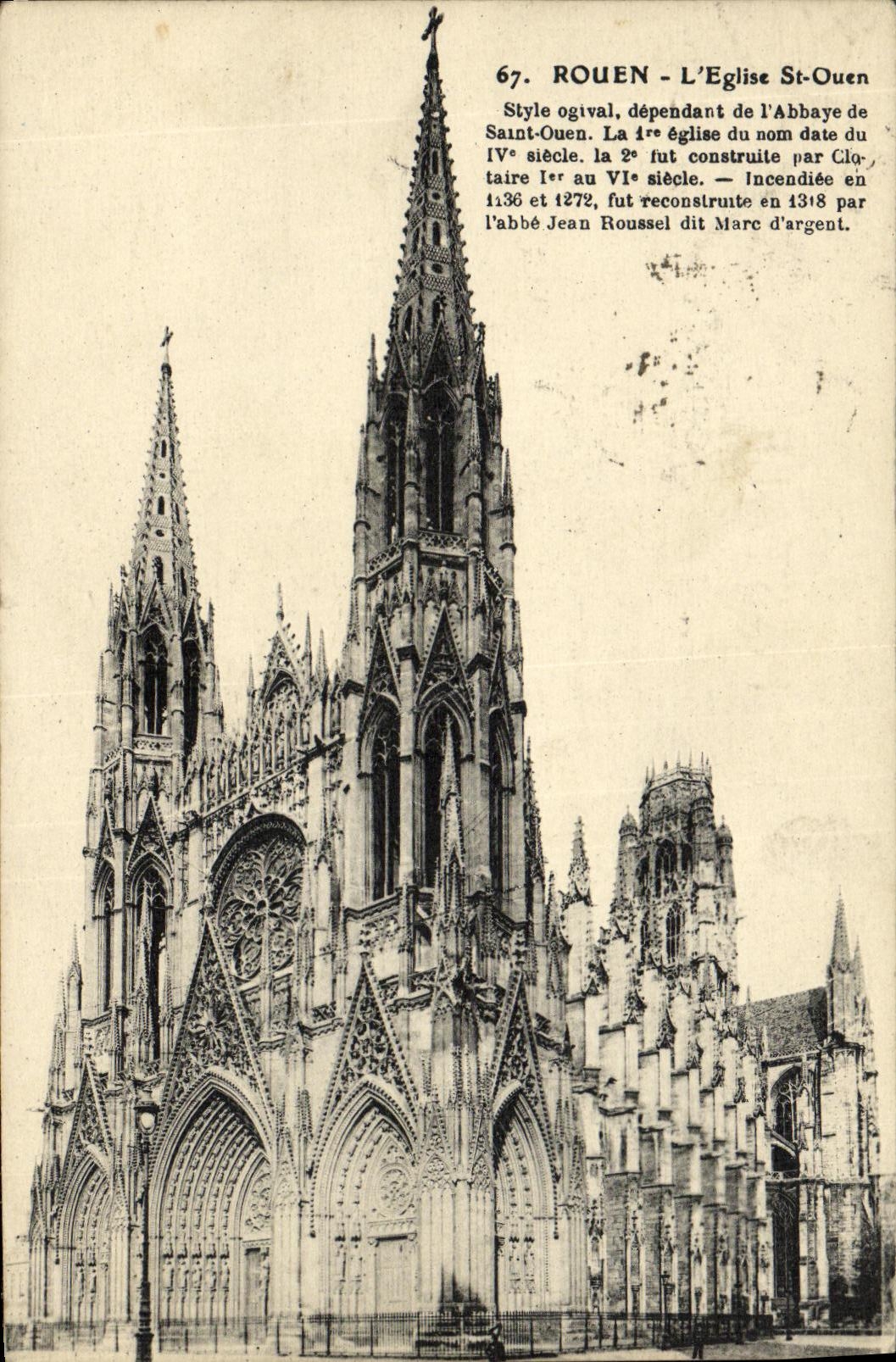 CPA Rouen L Eglise Saint Ouen