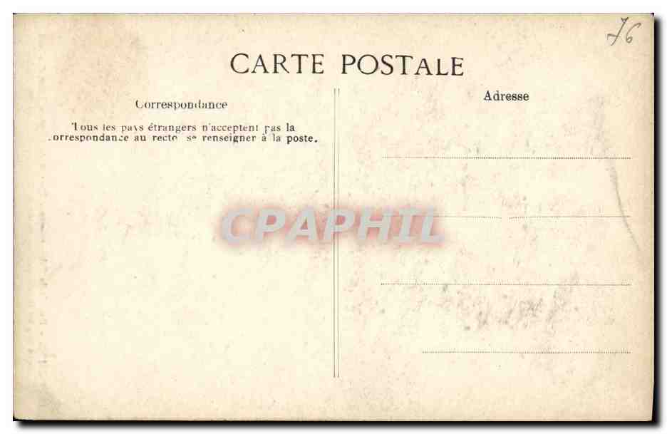 CPA Rouen Rue de la Bibliotheque Portail de L eglise Saint Godard — Verso