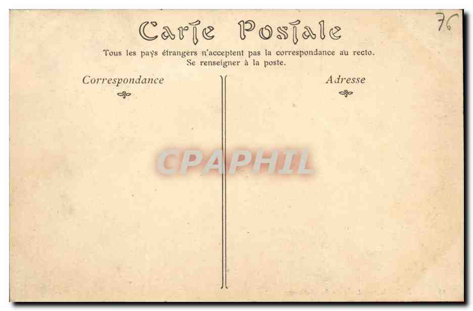 CPA Rouen L Eglise Saint Ouen — Verso
