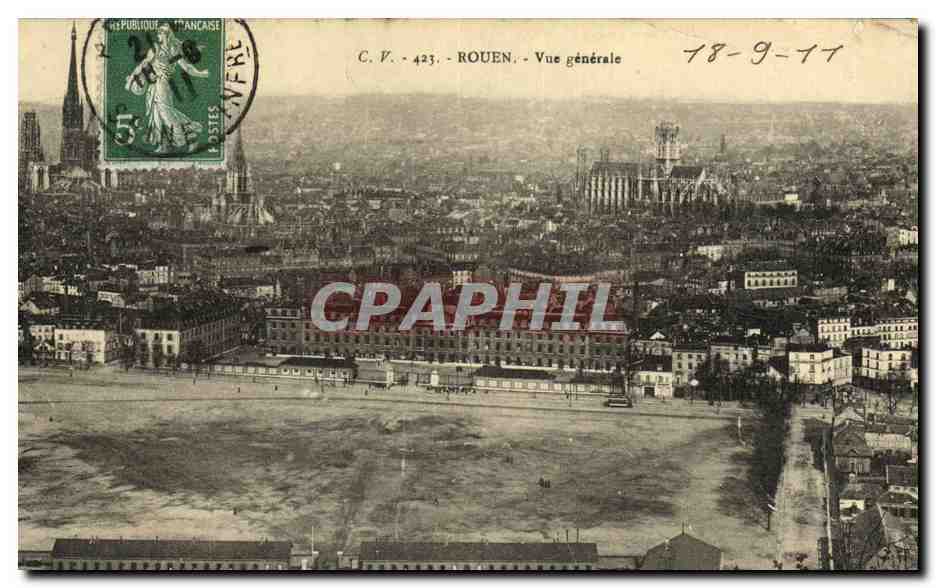 CPA Rouen Eglise St Ouen Vue d Ensemble