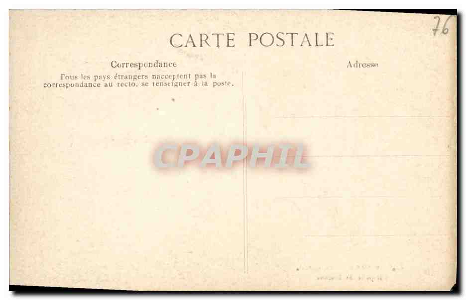 CPA Rouen Chapelle St Etienne — Verso