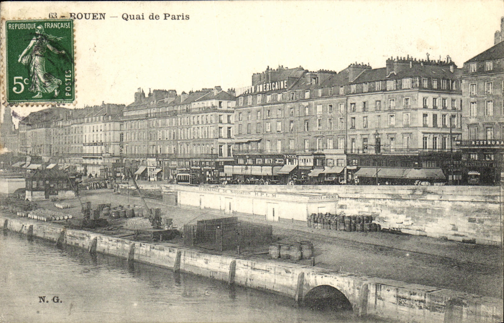 CPA Rouen Quai de Paris