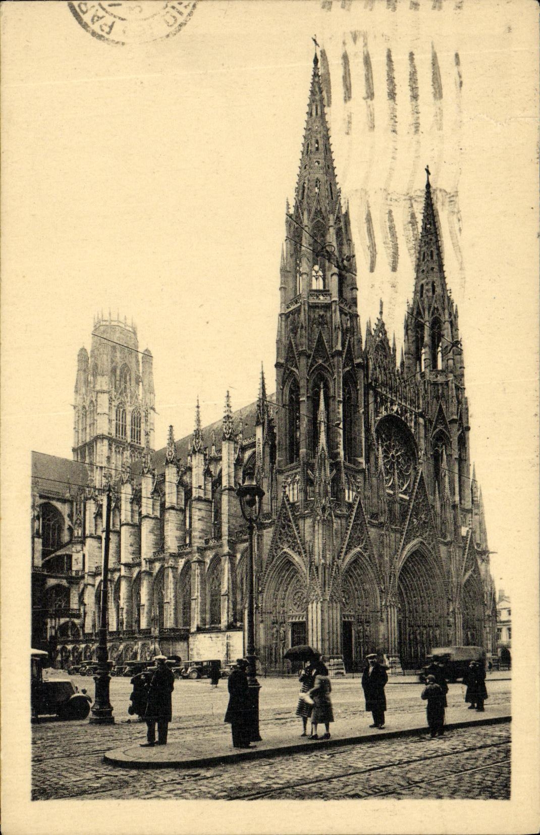 CPA Rouen Eglise St Ouen Ensemble