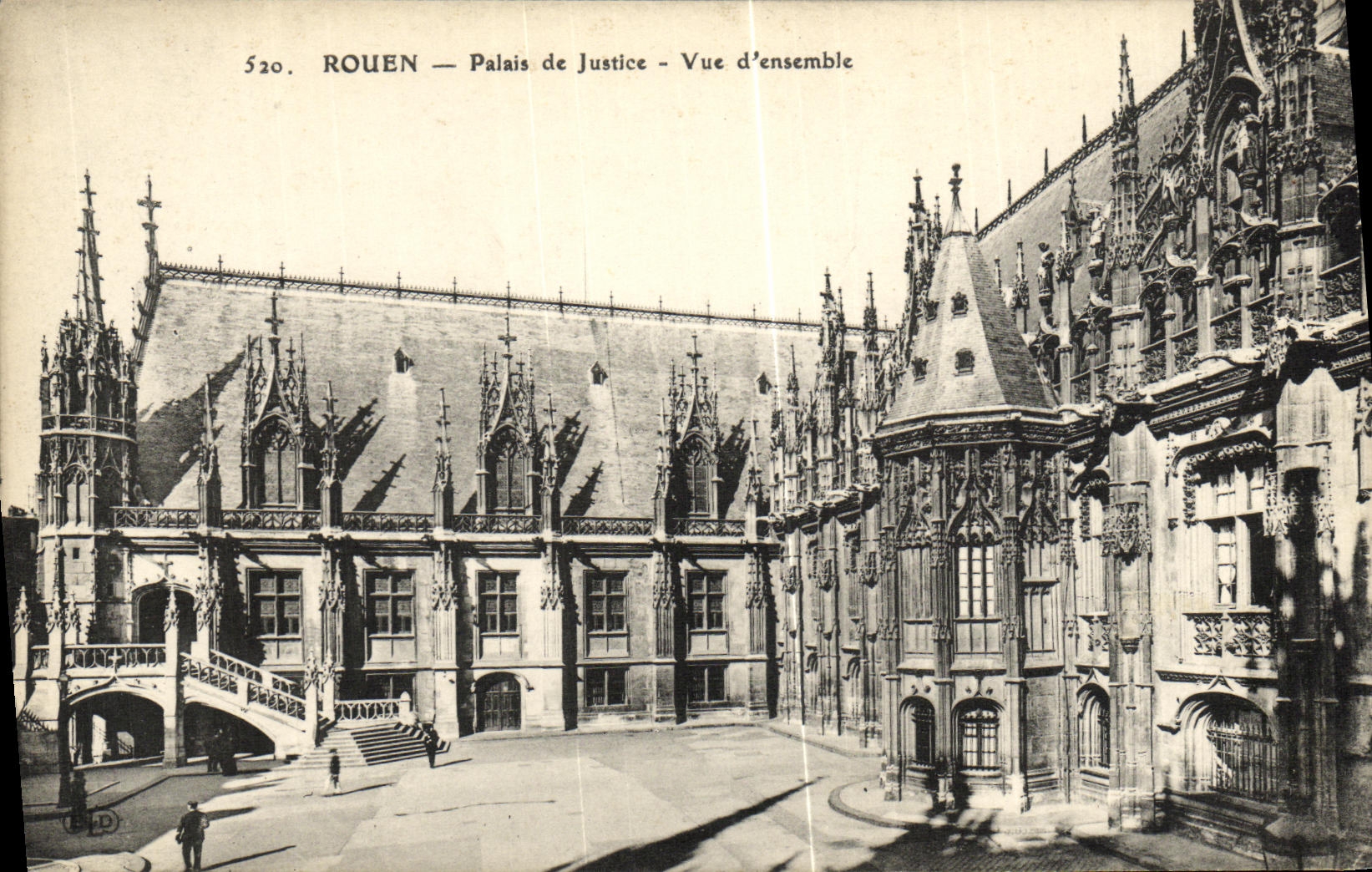 CPA Rouen Palais de Justice Vue D Ensemble
