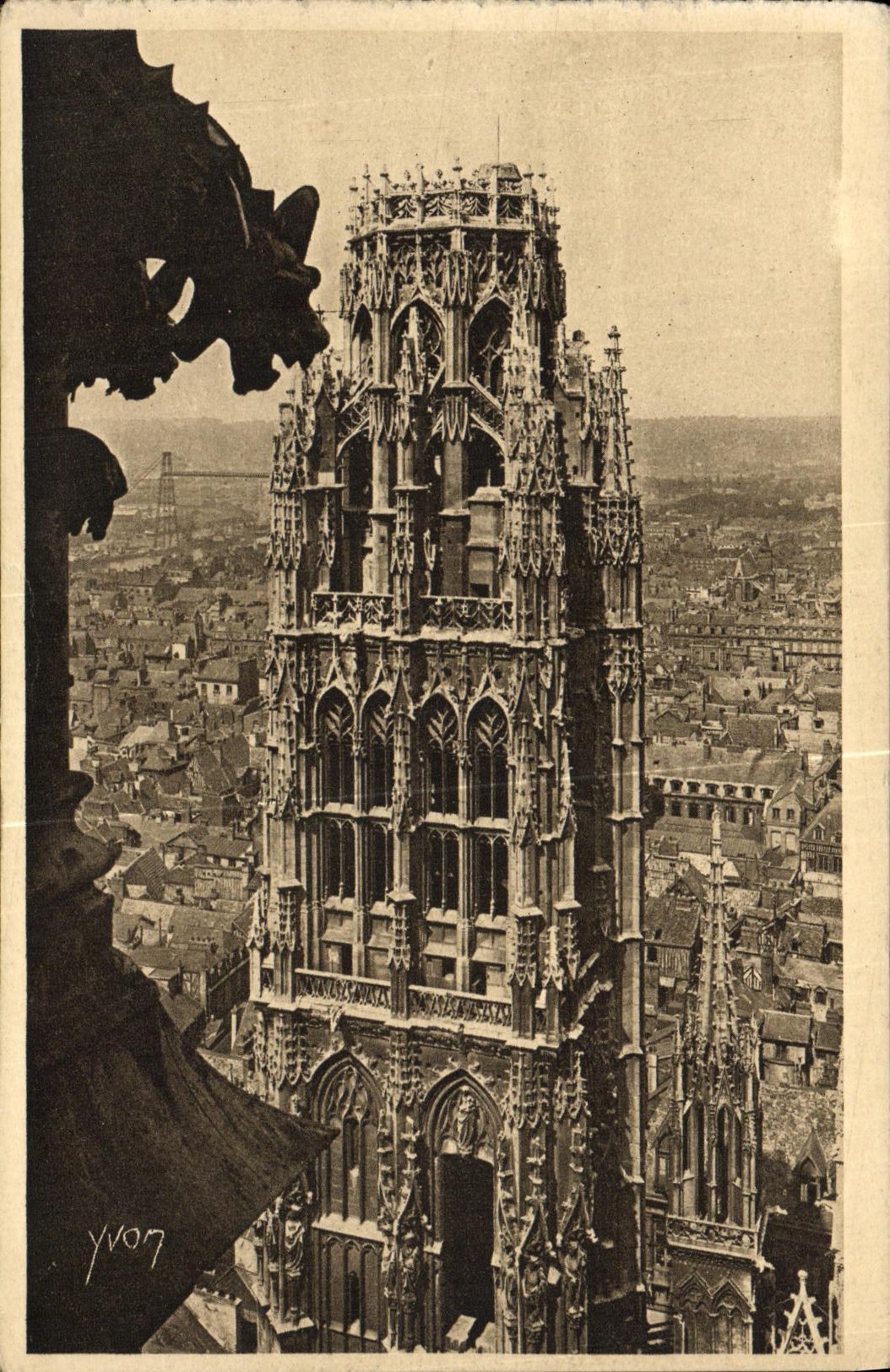 CPA Rouen La Tour du Beurre