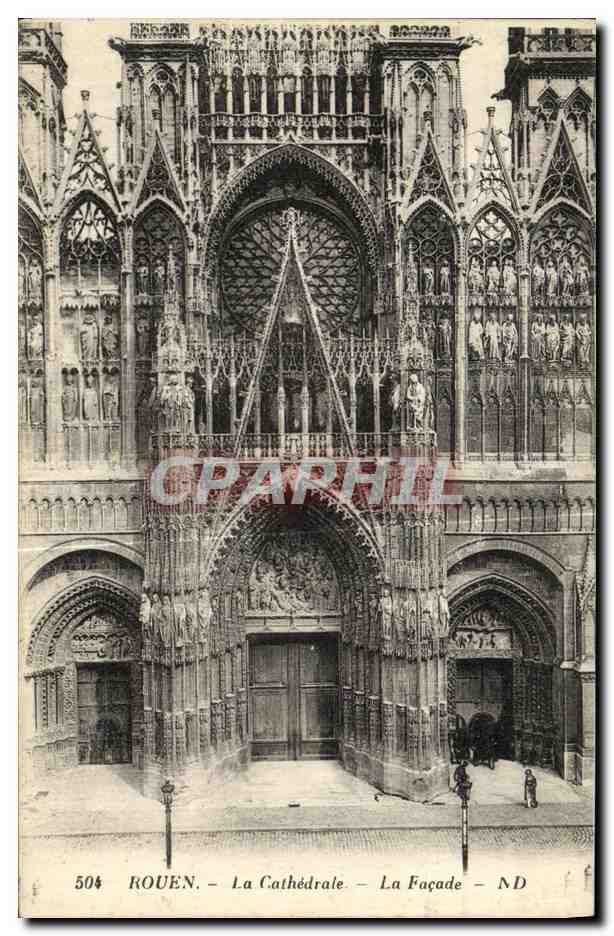 CPA Rouen La Cathedrale La Facade