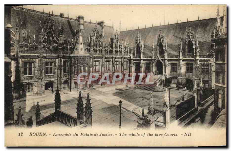 CPA Rouen Ensemble Du Palais de Justice