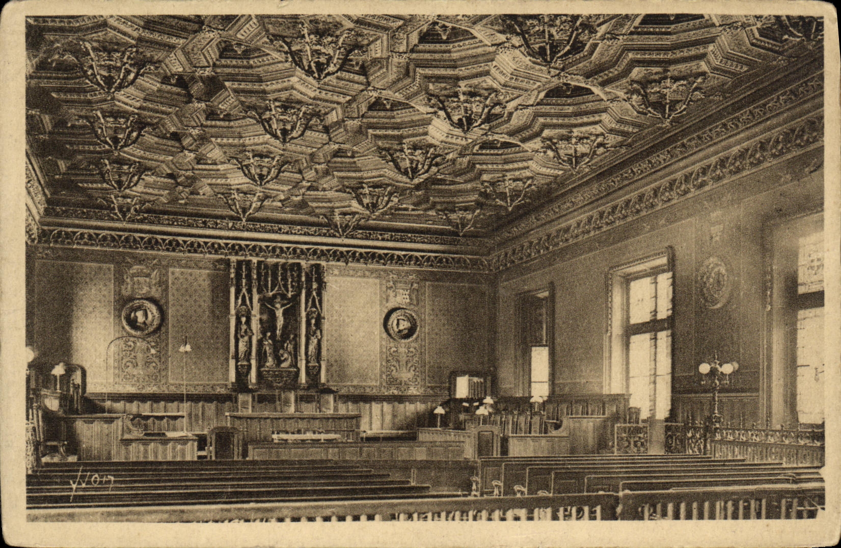 CPA Rouen Palais de Justice Salle des Seances du Parlement