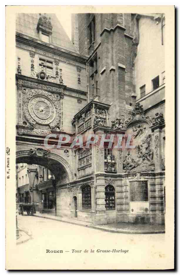 CPA Rouen Tour de la Grosse Horloge