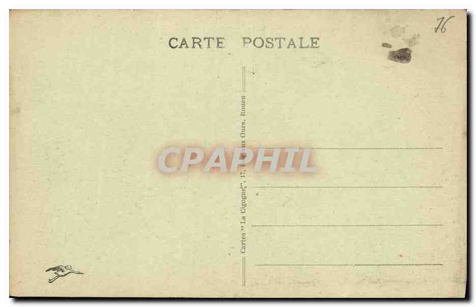 CPA Rouen Vue Generale Prise du Cote de Bonsecours — Rückseite