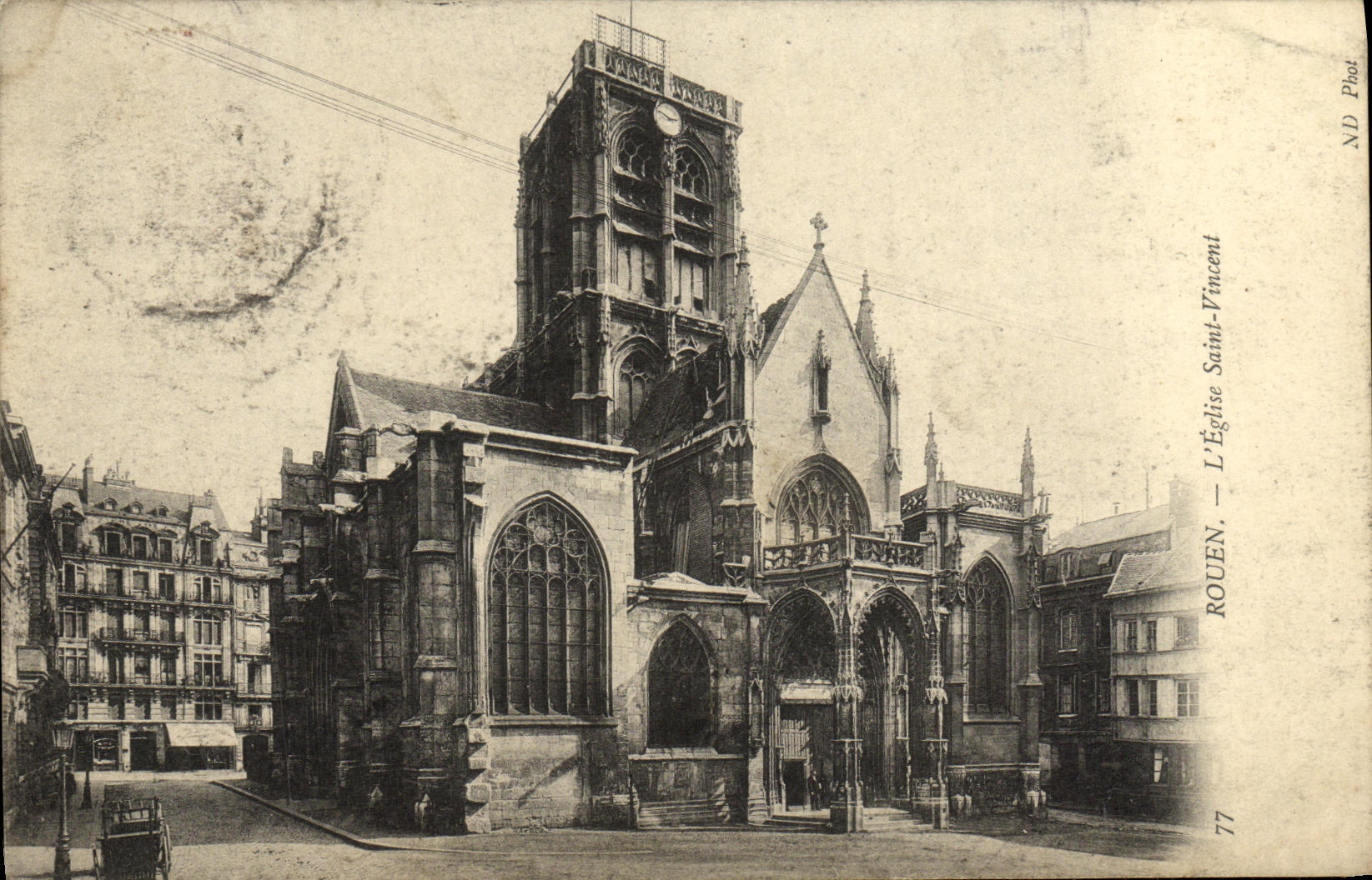 CPA Rouen L Eglise Saint Vincent