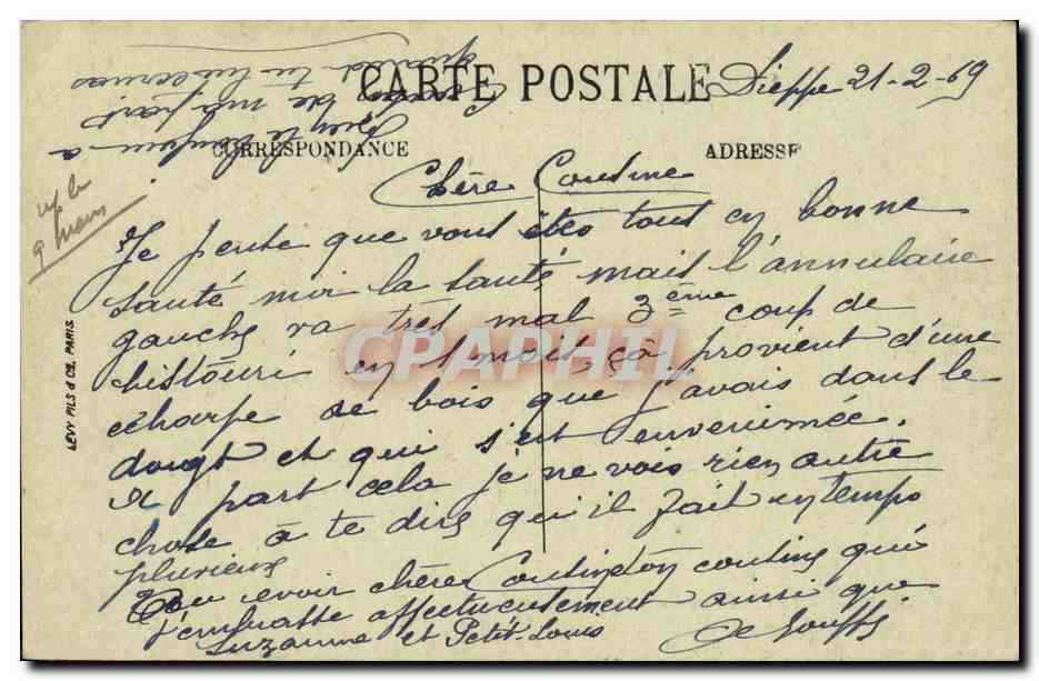 CPA Dieppe Le Vieux Chateau et la Tour Saint Remy — Verso